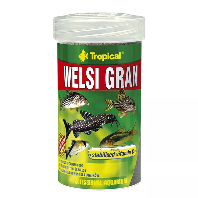 Granuliuotas maistas dugninėms žuvims Tropical Welsi Gran 100 ml