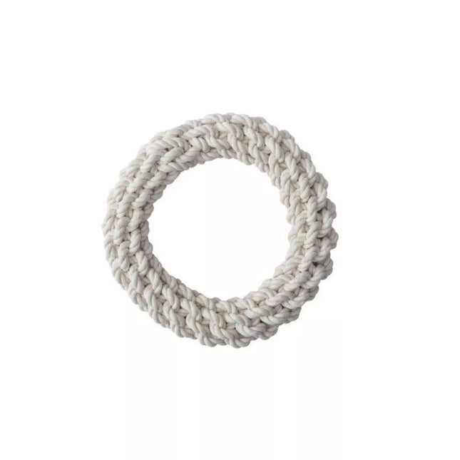 Žaislas šunims iš natūralios virvės, žiedas, L, 27 cm