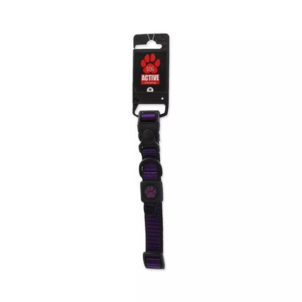Antkaklis šunims Active Dog Strong M, 2x34-49 cm, violetinis