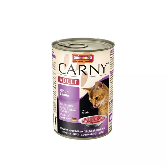 Carny Adult 400 g konservai suaugusioms katėms su jautiena ir ėriena