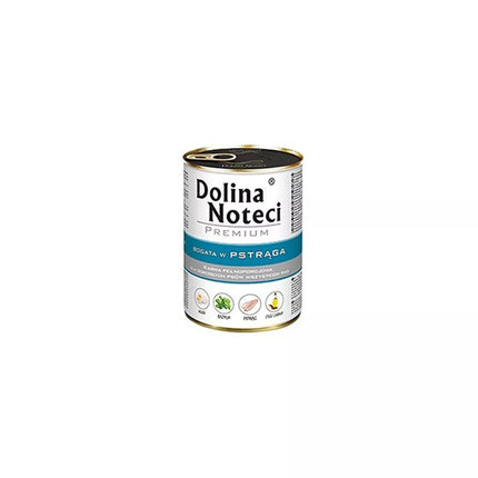 Konservai šunims su upėtakiu Dolina Noteci Premium 400 g