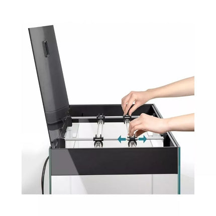 Glossy 120 ST Day&Night akvariumas stačiakampis, juodas, 120x40x63 cm, 3x17 LED