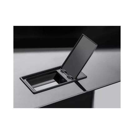 Glossy 120 ST Day&Night akvariumas stačiakampis, juodas, 120x40x63 cm, 3x17 LED