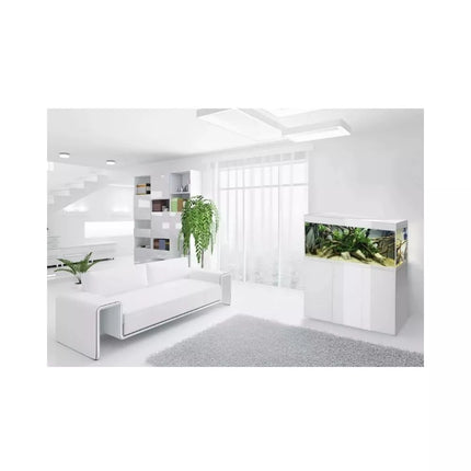 Glossy 150 Day&Night akvariumas stačiakampis, baltas, 150x50x63 cm, 3x17 LED