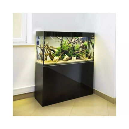 Glossy 150 ST Day&Night akvariumas stačiakampis, juodas, 150x50x63 cm, 3x17 LED