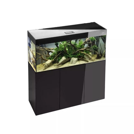 Glossy 150 ST Day&Night akvariumas stačiakampis, juodas, 150x50x63 cm, 3x17 LED