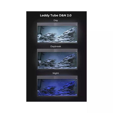 Glossy 80 ST Day&Night akvariumas stačiakampis, juodas, 80x35x50 cm