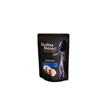 Guliašas jaunoms katėms su menke ir sardinėmis Dolina Noteci Dish, 85 g