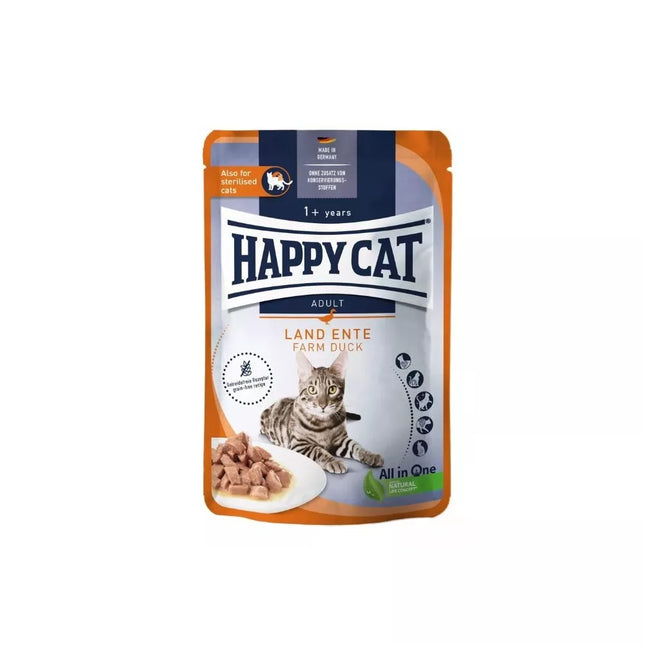 Happy Cat guliašas katėms su antiena LandEnte, 85 g