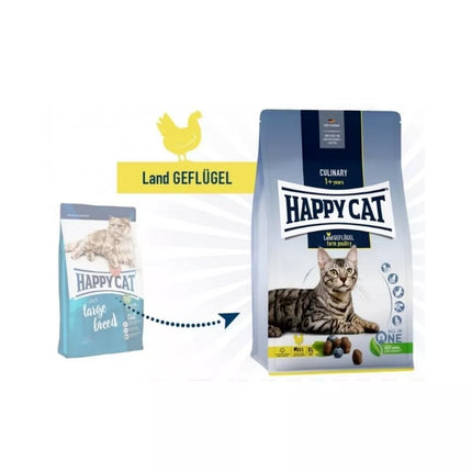 Happy Cat visavertis pašaras suaugusioms katėms su paukštiena Culinary LandGeflugel, 4 kg