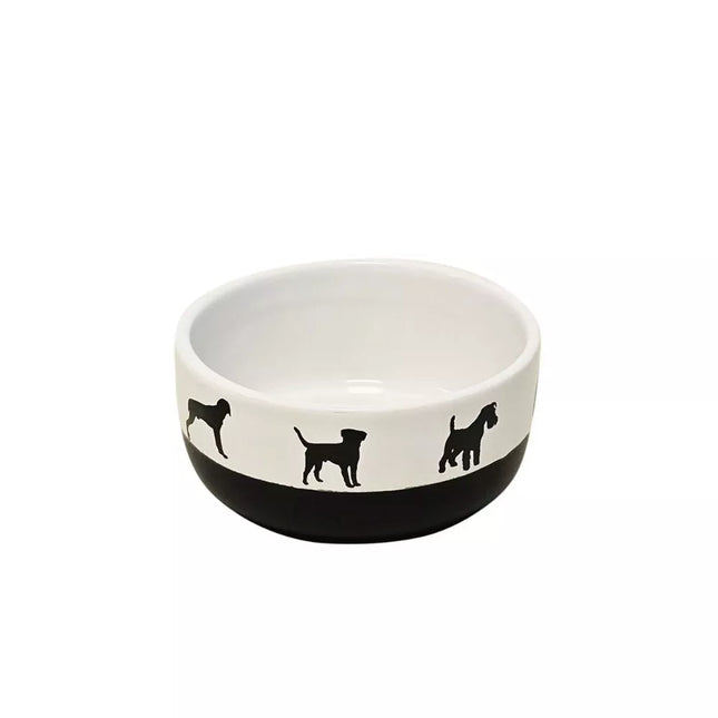 Keramikinis dubenėlis Shape juodas/baltas, 11,5x5 cm, 300 ml