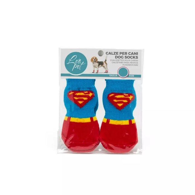 Kojinės šunims Superman, M, 4 vnt.