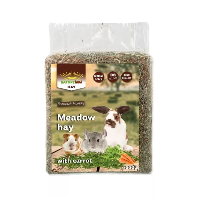 Nature Land šienas su morkomis, 650 g