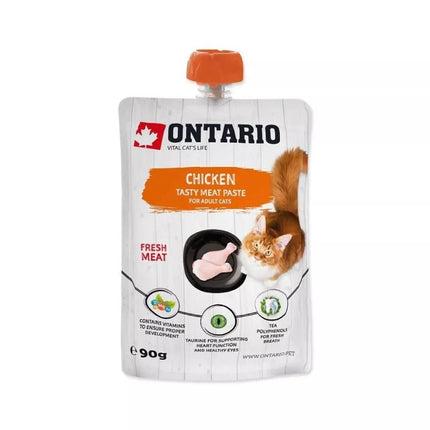 Ontario drėgnas suaugusių kačių maistas su vištiena, 90 g