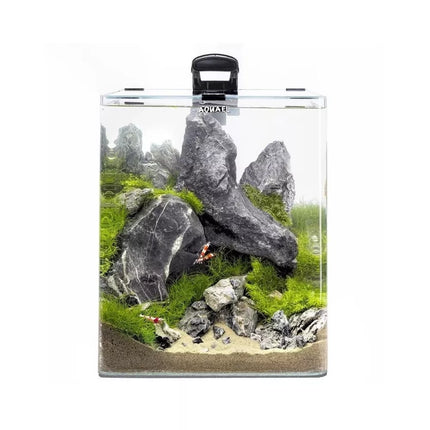 Opti Bent 70 akvariumas stačiakampis, juodas, 39x39x45 cm, 68 l