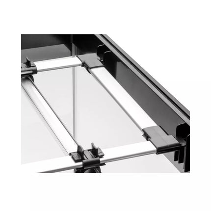 Opti Set 130 akvariumas stačiakampis, juodas, 61x41x56 cm, 130 l