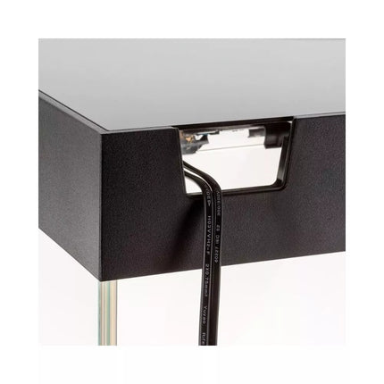 Opti Set 130 akvariumas stačiakampis, juodas, 61x41x56 cm, 130 l