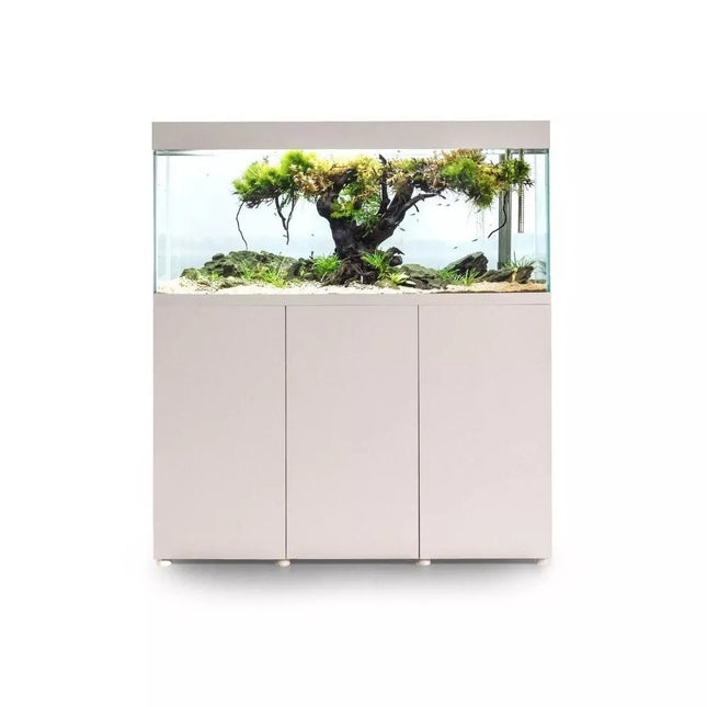 Opti Set 200 akvariumas stačiakampis, baltas, 101x41x56 cm, 200 l