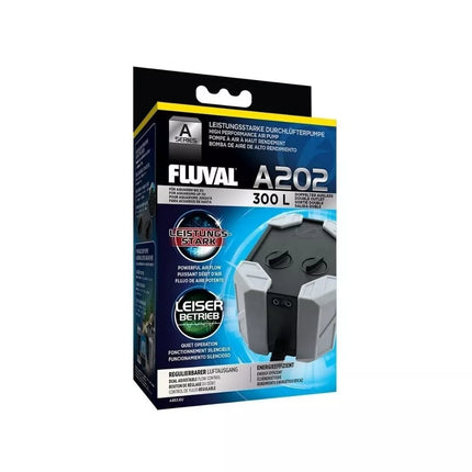 Oro pompa Fluval Air 202, 3,8 W, 180-220 l/val, iki 300 l akvariumams