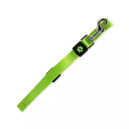 Pavadėlis šunims Active Dog Premium M, 2x120 cm, laimo spalvos