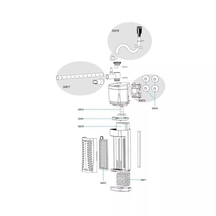Sera vidinis kampinis filtras X-Edge 300, 300 l/h, 4,2 W