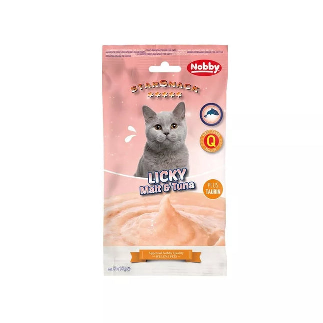 Skanėstas katėms su malt pasta ir tunu Licky, 5x15 g