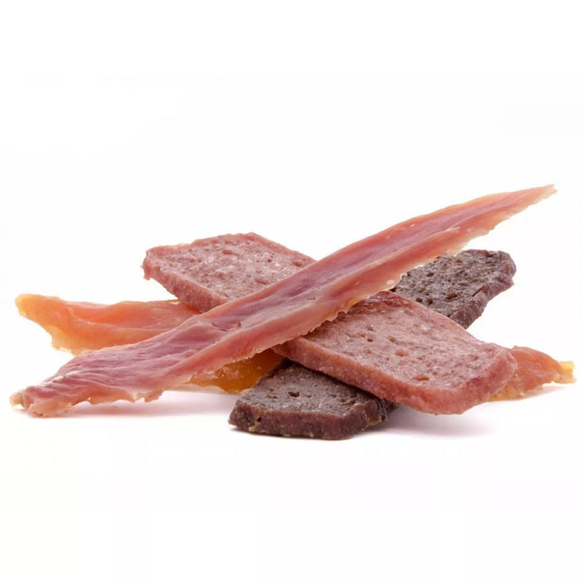 Skanėstas šunims vištienos, antienos, ėrienos ir triušienos file Meat Snack Mix, 80 g