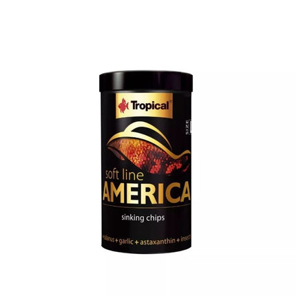 Soft Line America L minkštas maistas visaėdėms ir mėsėdėms Amerikos žuvims 100 ml
