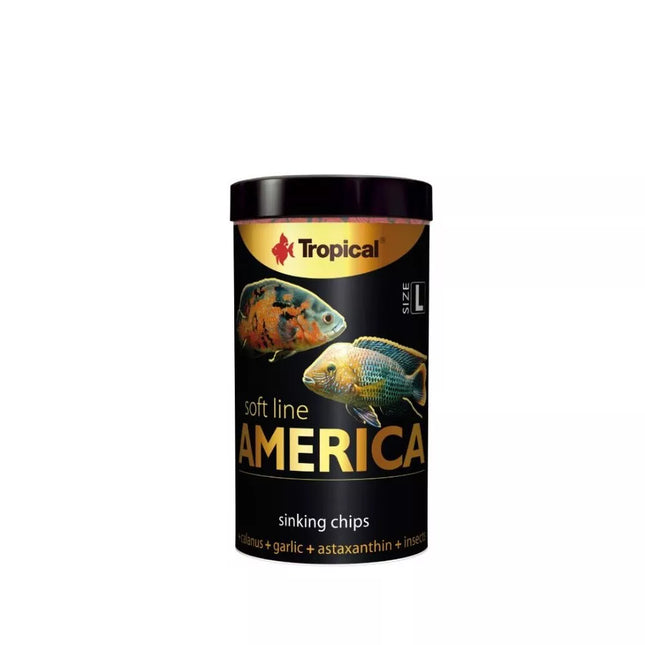 Soft Line America L minkštas maistas visaėdėms ir mėsėdėms Amerikos žuvims 100 ml