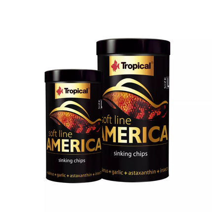 Soft Line America L minkštas maistas visaėdėms ir mėsėdėms Amerikos žuvims 100 ml