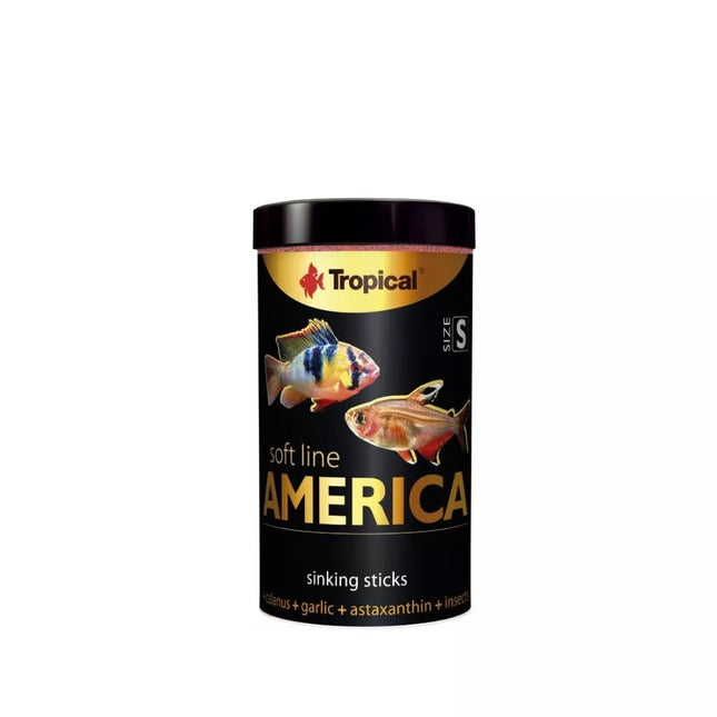 Maistas visaėdėms ir mėsėdėms Amerikos žuvims, minkštas Soft Line America S 100 ml