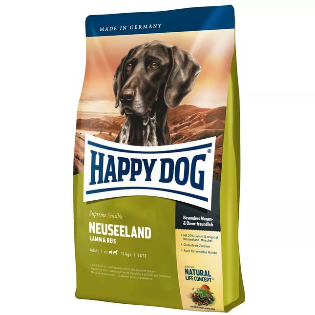 Happy Dog maistas suaugusiems šunims su ėriena ir ryžiais Neuseeland 1 kg