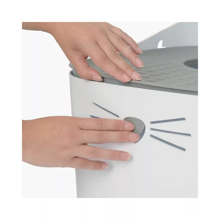 Uždaras tualetas katėms Pixi Box, pilkas