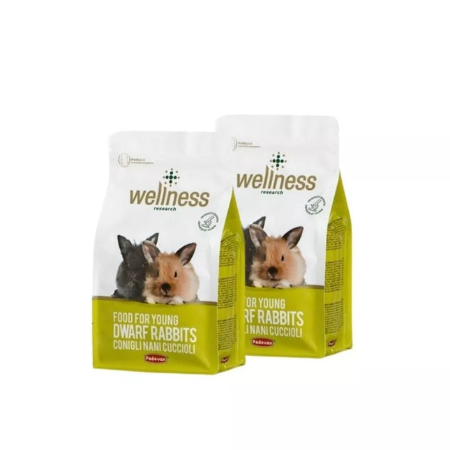 Maistas jauniems dekoratyviniams triušiams Wellness Young Dwarf Rabbits 2x1 kg