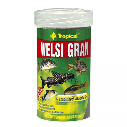 Granuliuotas maistas dugninėms žuvims Tropical Welsi Gran 100 ml