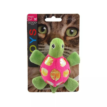 Žaislas katėms pliušinis vėžliukas su katžole Magic Cat, 11 cm